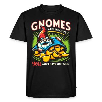 Nains de jardin Gnome Lover Drôle Gnome Jardinage - T-shirt Premium bio Homme - noir - Devant - Nico (187cm)