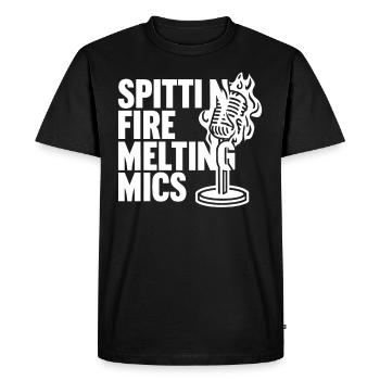 Poésie Slam Écrivain Poète Littérature Slam Journée de la poésie - T-shirt Premium bio Homme - noir - Devant - Nico (187cm)