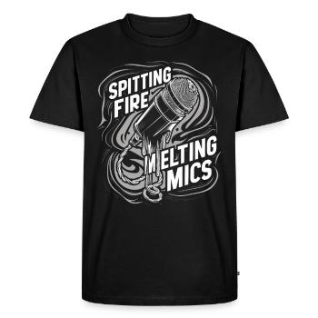 Poésie Slam Écrivain Poète Littérature Slam Journée de la poésie - T-shirt Premium bio Homme - noir - Devant - Nico (187cm)