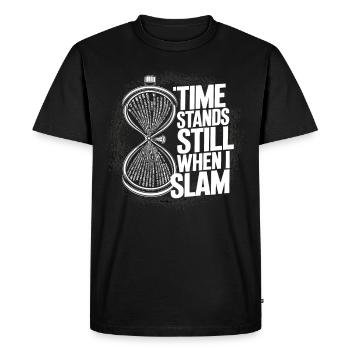 Poésie Slam Écrivain Poète Littérature Slam Journée de la poésie - T-shirt Premium bio Homme - noir - Devant - Nico (187cm)