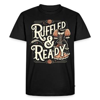 Renaissance Fête foraine tenue médiévale - T-shirt Premium bio Homme - noir - Devant - Nico (187cm)