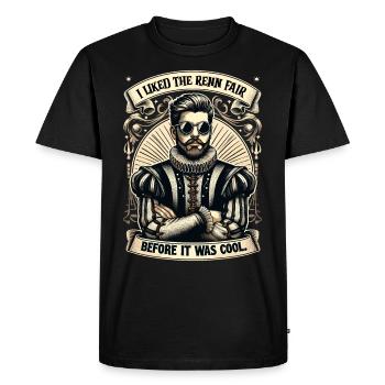 Renaissance Fairground Outfit Medieval - Men's Premium Organic T-Shirt - black - Front - Nico (187cm)
