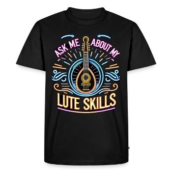 Renaissance Fête foraine tenue médiévale - T-shirt Premium bio Homme - noir - Devant - Nico (187cm)