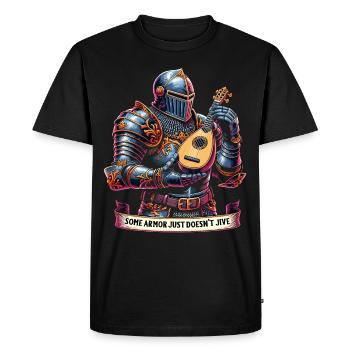 Renaissance Fairground Outfit Medieval - Men's Premium Organic T-Shirt - black - Front - Nico (187cm)