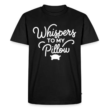 Parler dans le sommeil, Somniloquie, Parler dans le sommeil - T-shirt Premium bio Homme - noir - Devant - Nico (187cm)