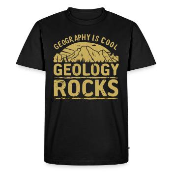 Geology Stone Hunt Agate Hunter Stone Collecting - Men's Premium Organic T-Shirt - black - Front - Nico (187cm)