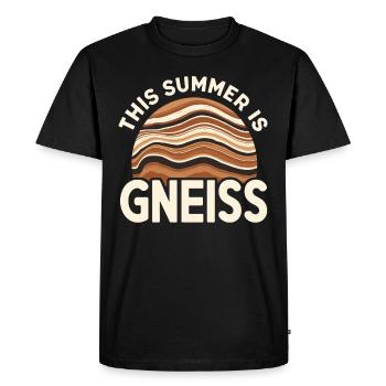 Geology Stone Hunt Agate Hunter Stone Collecting - Men's Premium Organic T-Shirt - black - Front - Nico (187cm)