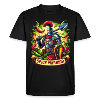 Lovers of spicy food, Chili Peppers Chef - Men's Premium Organic T-Shirt - black - Front - Nico (187cm)