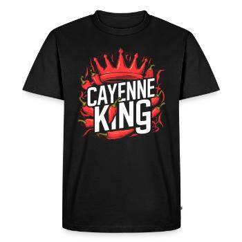 Amateurs de cuisine épicée, Chili Peppers Chef - T-shirt Premium bio Homme - noir - Devant - Nico (187cm)