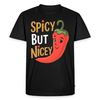 Amateurs de cuisine épicée, Chili Peppers Chef - T-shirt Premium bio Homme - noir - Devant - Nico (187cm)