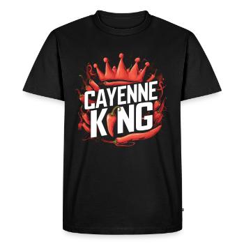 Amateurs de cuisine épicée, Chili Peppers Chef - T-shirt Premium bio Homme - noir - Devant - Nico (187cm)