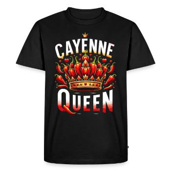 Amateurs de cuisine épicée, Chili Peppers Chef - T-shirt Premium bio Homme - noir - Devant - Nico (187cm)