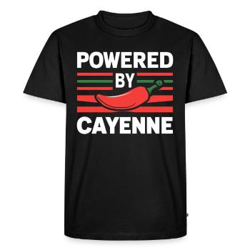 Amateurs de cuisine épicée, Chili Peppers Chef - T-shirt Premium bio Homme - noir - Devant - Nico (187cm)