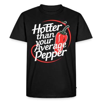 Amateurs de cuisine épicée, Chili Peppers Chef - T-shirt Premium bio Homme - noir - Devant - Nico (187cm)