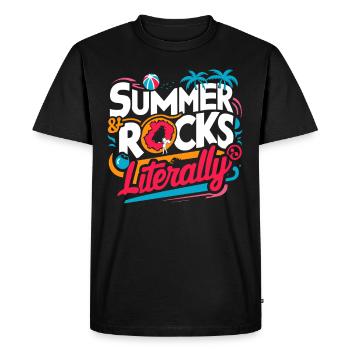 Geology Stone Hunt Agate Hunter Stone Collecting - Men's Premium Organic T-Shirt - black - Front - Nico (187cm)