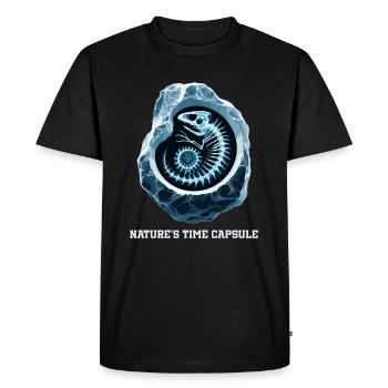 Chasseur de fossiles, Chasseur de fossiles, Paléontologue - T-shirt Premium bio Homme - noir - Devant - Nico (187cm)