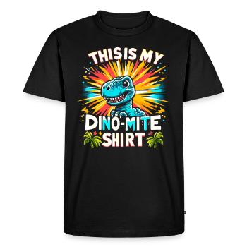 Chasseur de fossiles, Chasseur de fossiles, Paléontologue - T-shirt Premium bio Homme - noir - Devant - Nico (187cm)