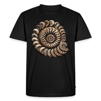 Chasseur de fossiles, Chasseur de fossiles, Paléontologue - T-shirt Premium bio Homme - noir - Devant - Nico (187cm)