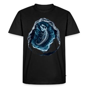 Chasseur de fossiles, Chasseur de fossiles, Paléontologue - T-shirt Premium bio Homme - noir - Devant - Nico (187cm)