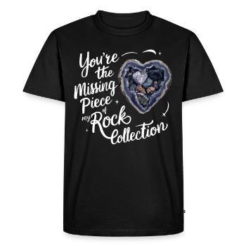 Geology Stone Hunt Agate Hunter Stone Collecting - Men's Premium Organic T-Shirt - black - Front - Nico (187cm)