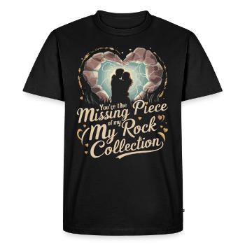 Geology Stone Hunt Agate Hunter Stone Collecting - Men's Premium Organic T-Shirt - black - Front - Nico (187cm)