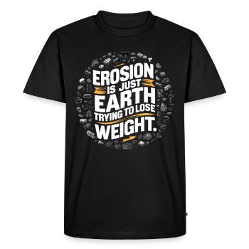 Geology Stone Hunt Agate Hunter Stone Collecting - Men's Premium Organic T-Shirt - black - Front - Nico (187cm)