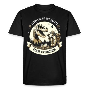 Chasseur de fossiles, Chasseur de fossiles, Paléontologue - T-shirt Premium bio Homme - noir - Devant - Nico (187cm)