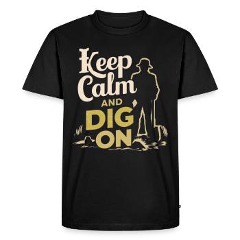 Archaeology Archaeologist Historical Exploration - Men's Premium Organic T-Shirt - black - Front - Nico (187cm)