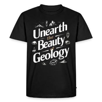 Geology Stone Hunt Agate Hunter Stone Collecting - Men's Premium Organic T-Shirt - black - Front - Nico (187cm)