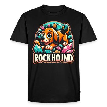 Géologie Pierre Chasse Agate Chasseur Pierre Collecte - T-shirt Premium bio Homme - noir - Devant - Nico (187cm)
