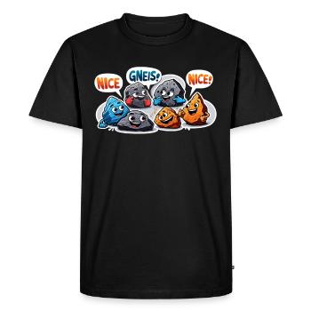Géologie Pierre Chasse Agate Chasseur Pierre Collecte - T-shirt Premium bio Homme - noir - Devant - Nico (187cm)
