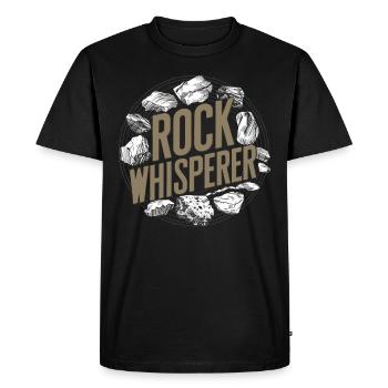 Geology Stone Hunt Agate Hunter Stone Collecting - Men's Premium Organic T-Shirt - black - Front - Nico (187cm)
