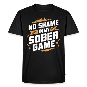 Rétablissement de la dépendance à l’alcool sobriété a a - T-shirt Premium bio Homme - noir - Devant - Nico (187cm)