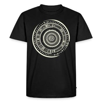 Petroglyph Rock Art Ancient Rock Drawing Indian - Men's Premium Organic T-Shirt - black - Front - Nico (187cm)