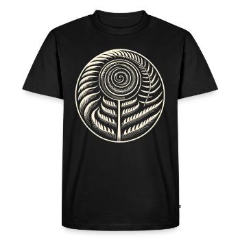 Petroglyph Rock Art Ancient Rock Drawing Indian - Men's Premium Organic T-Shirt - black - Front - Nico (187cm)
