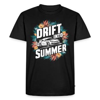 Car drift racing, racing car motorsport drift - Men's Premium Organic T-Shirt - black - Front - Nico (187cm)