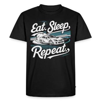 Car drift racing, racing car motorsport drift - Men's Premium Organic T-Shirt - black - Front - Nico (187cm)