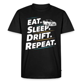 Car drift racing, racing car motorsport drift - Men's Premium Organic T-Shirt - black - Front - Nico (187cm)