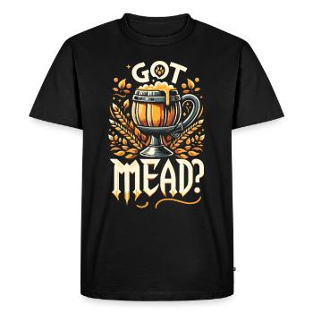 Renaissance Fairground Outfit Medieval - Men's Premium Organic T-Shirt - black - Front - Nico (187cm)