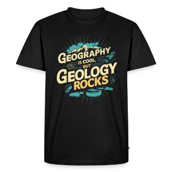Geology Stone Hunt Agate Hunter Stone Collecting - Men's Premium Organic T-Shirt - black - Front - Nico (187cm)