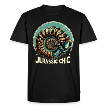 Chasseur de fossiles, Chasseur de fossiles, Paléontologue - T-shirt Premium bio Homme - noir - Devant - Nico (187cm)