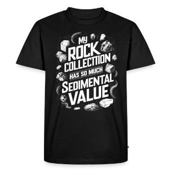 Geology Stone Hunt Agate Hunter Stone Collecting - Men's Premium Organic T-Shirt - black - Front - Nico (187cm)