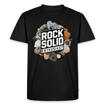 Geology Stone Hunt Agate Hunter Stone Collecting - Men's Premium Organic T-Shirt - black - Front - Nico (187cm)