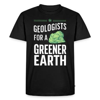Geology Stone Hunt Agate Hunter Stone Collecting - Men's Premium Organic T-Shirt - black - Front - Nico (187cm)