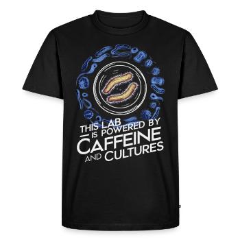 Microbiologiste Microbiologie Laboratoire Biologie des staphylocoques - T-shirt Premium bio Homme - noir - Devant - Nico (187cm)