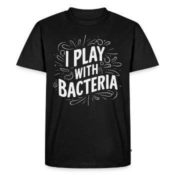 Microbiologiste Microbiologie Laboratoire Biologie des staphylocoques - T-shirt Premium bio Homme - noir - Devant - Nico (187cm)