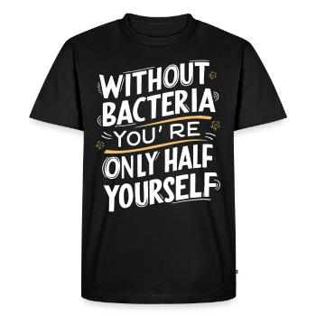 Microbiologiste Microbiologie Laboratoire Biologie des staphylocoques - T-shirt Premium bio Homme - noir - Devant - Nico (187cm)