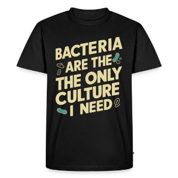 Microbiologiste Microbiologie Laboratoire Biologie des staphylocoques - T-shirt Premium bio Homme - noir - Devant - Nico (187cm)