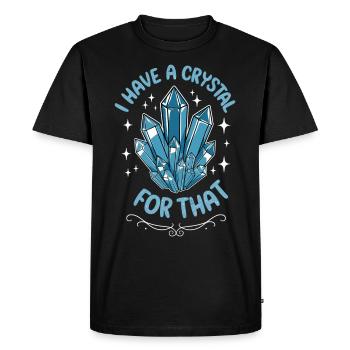 Crystal Healing Crytal Crystals and Stones - Men's Premium Organic T-Shirt - black - Front - Nico (187cm)