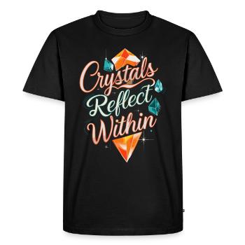 Crystal Healing Crytal Crystals and Stones - Men's Premium Organic T-Shirt - black - Front - Nico (187cm)